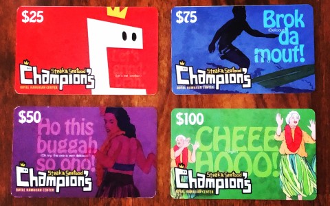 Champion’s のギフトカードが発売されました！